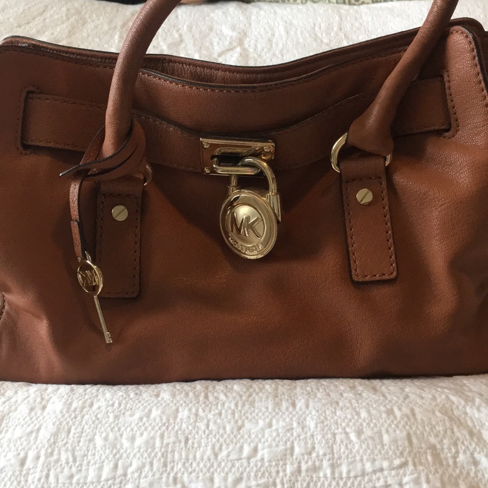 Michael Kors Hamilton Lock Satchel - with strap